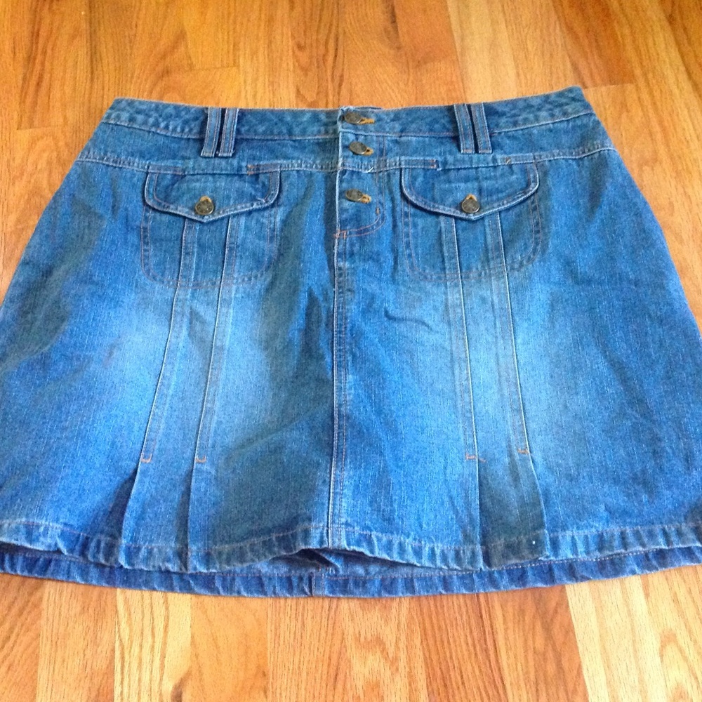 GAP Jean Denim Skirt Stonewashed Plus Skirt